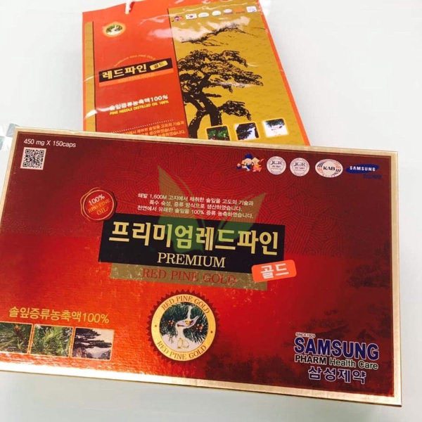 Tinh dầu thông đỏ Red Pine Gold Premium Samsung 150 viên