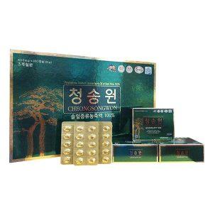 Viên-Tinh-Dầu-Thông-Đỏ-Cheongsongwon-180-Viên-Hộp-Xanh