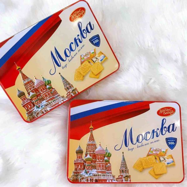 Bánh quy ALIENKA MOCKBA Hộp thiếc 500g