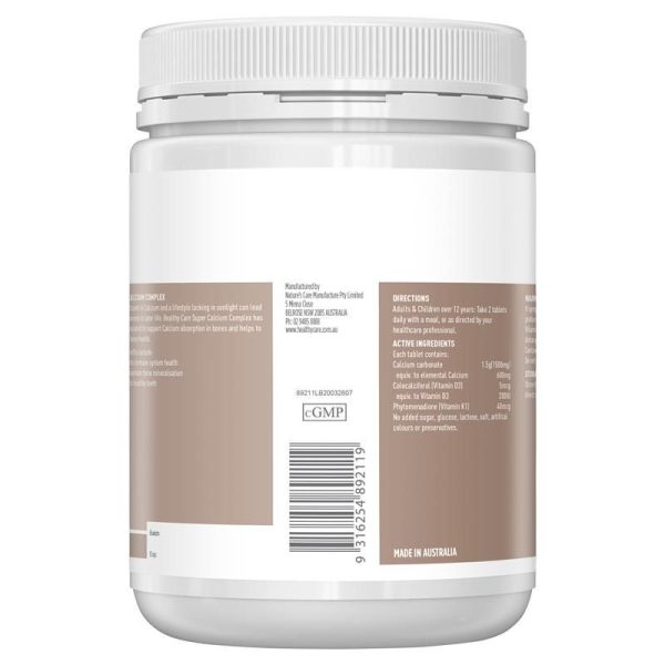 BỔ SUNG CANXI HEALTHY CARE SUPER CALCIUM COMPLEX 400 VIÊN - Hình ảnh 2