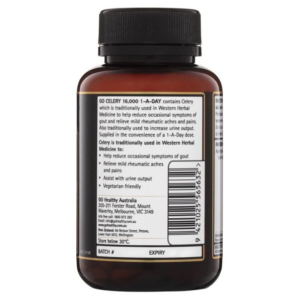HỖ TRỢ ĐIỀU TRỊ GOUT GO CELERY 16,000 GO HEALTHY LỌ 60 VIÊN - Hình ảnh 2