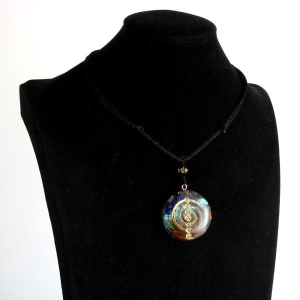 Vòng Đeo cổ đá năng lượng Orgonite 7 Luân xa, seven Chakras mang lại may mắn, tinh thần và sức khỏe - Hình ảnh 3