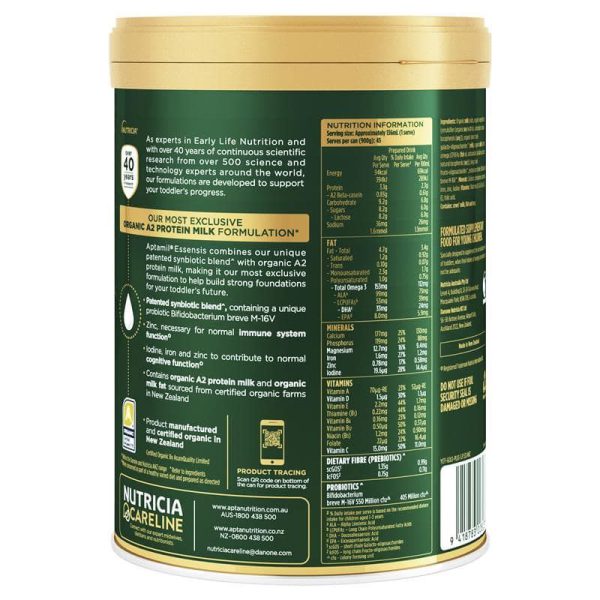 SỮA APTAMIL ESSENSIS SỐ 3 – SỮA ĐẠM A2 HỮU CƠ CHO BÉ TỪ 1 TUỔI - Hình ảnh 2