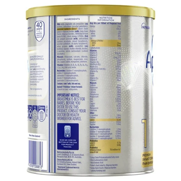 SỮA APTAMIL ÚC SỐ 1 PROFUTURA (900G) CHO TRẺ TỪ 0 - 6 THÁNG TUỔI - Hình ảnh 3