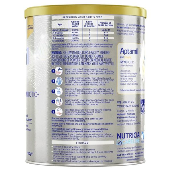 SỮA APTAMIL ÚC SỐ 1 PROFUTURA (900G) CHO TRẺ TỪ 0 - 6 THÁNG TUỔI - Hình ảnh 4