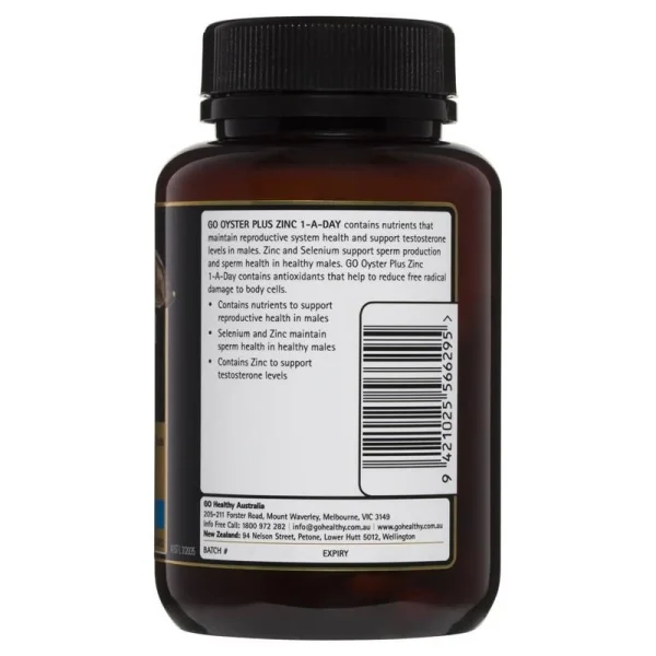 TINH CHẤT HÀU GO HEALTHY GO OYSTER PLUS ZINC 120 VIÊN - Hình ảnh 3