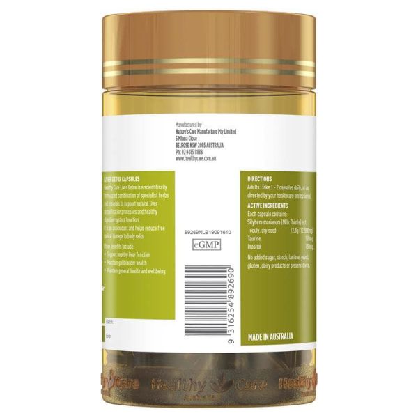 VIÊN UỐNG GIẢI ĐỘC GAN HEALTHY CARE LIVER DETOX 100 VIÊN - Hình ảnh 4