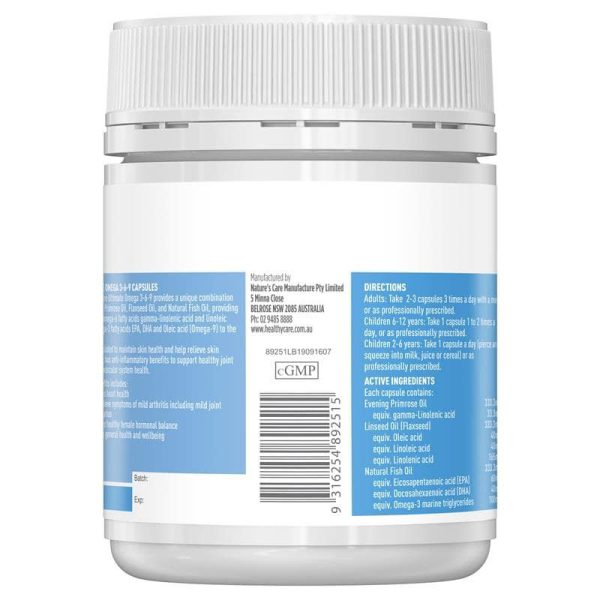VIÊN UỐNG HEALTHY CARE ULTIMATE OMEGA 3-6-9 200 VIÊN - Hình ảnh 2