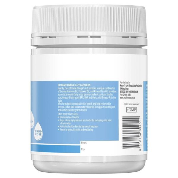 VIÊN UỐNG HEALTHY CARE ULTIMATE OMEGA 3-6-9 200 VIÊN - Hình ảnh 4